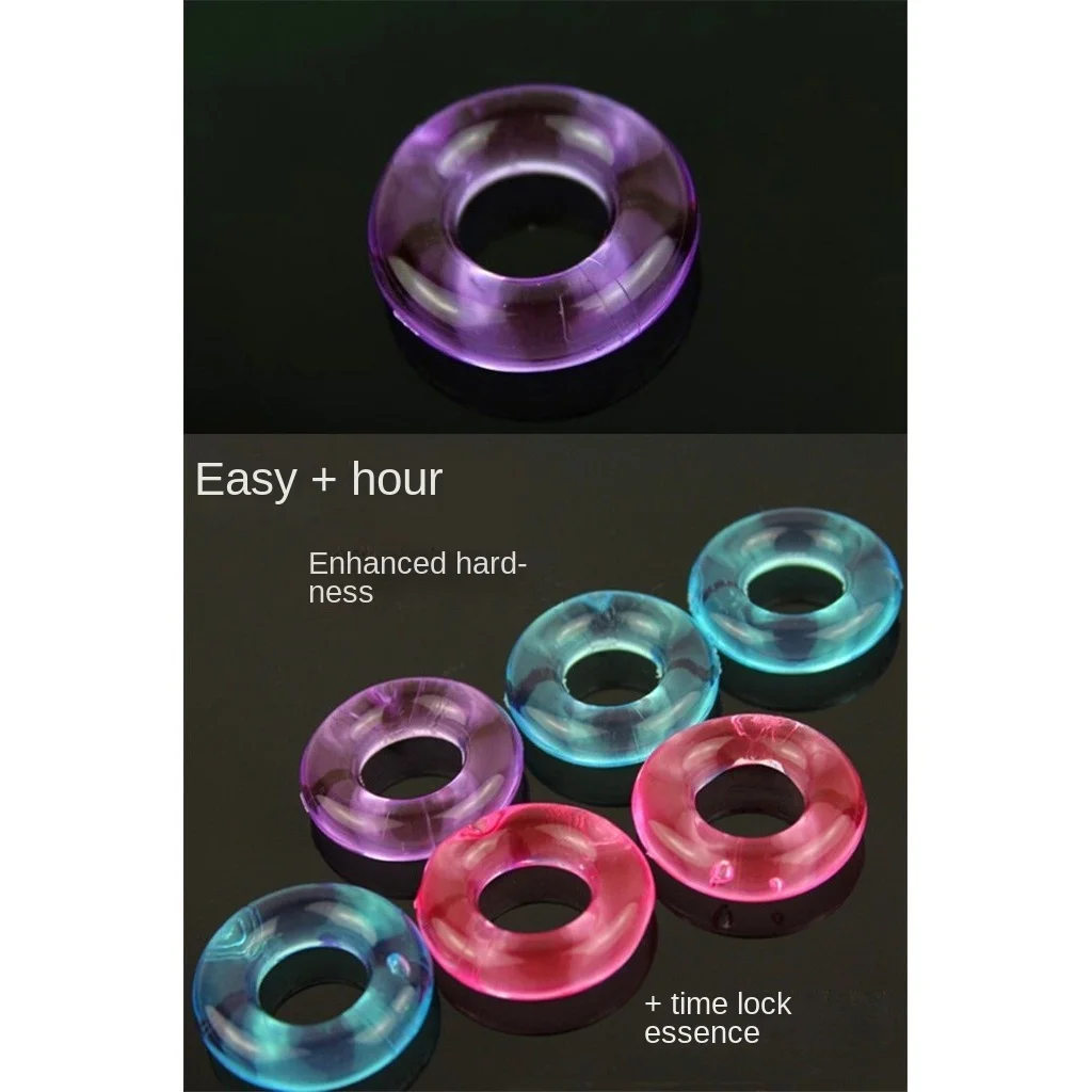 Men-s-silicone-apparatus-multicolor-crystal-lock-essence-ring-delay ...