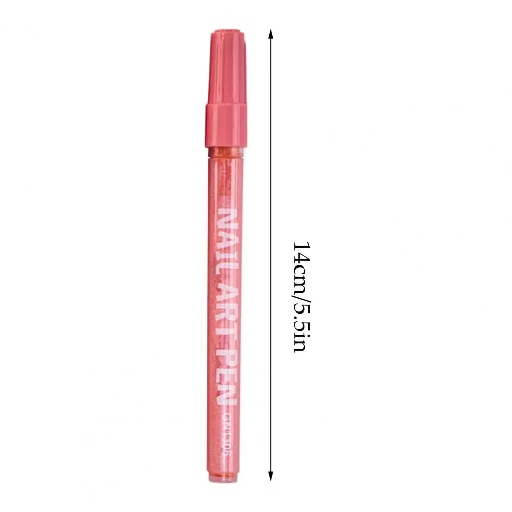 Novel Colors Nail Pen 12-piece Nail Art Pens Set Quick-drying 3d Polish Pen Fine-tip Marker Pens Home Salon for Drawing