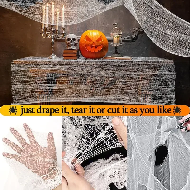 White Creepy Cloth Gothic Halloween Decoration Prop