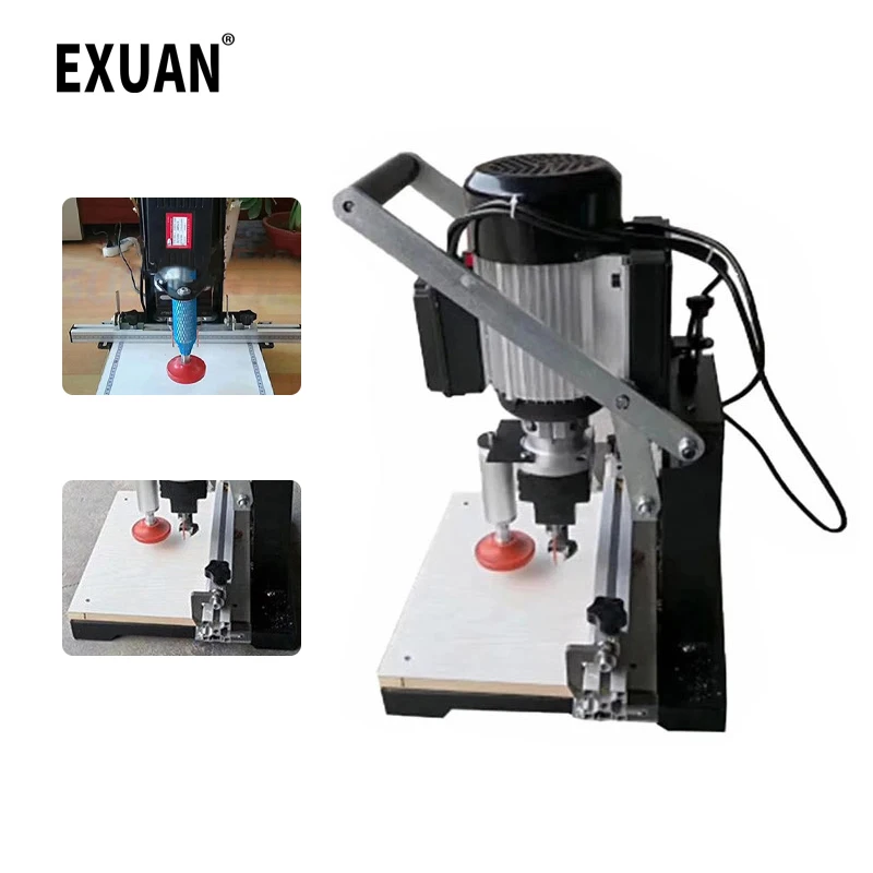 

1100W Woodworking hinge drill portable cutting machine three-in-one CNC multi-function semi-automatic drilling machine lathe DIY