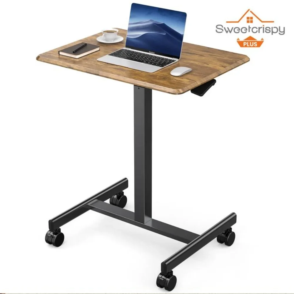 

Computer Desk, Teacher's Podium with Wheels, Adjustable Workbench, Home, Office, Computer Desk