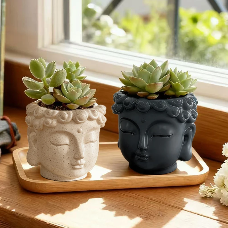 Creative Buddha Statue Flowerpot 4