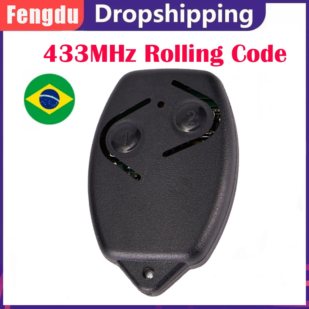 433MHz Rolling Code Garage Door Remote Control Replacement Wireless Handheld  Command Transmitter Electronic Gate Opener garage remote control 433mhz for gibidi au1600 au1610 au1680 au1810 domino transmitter gate command rolling code