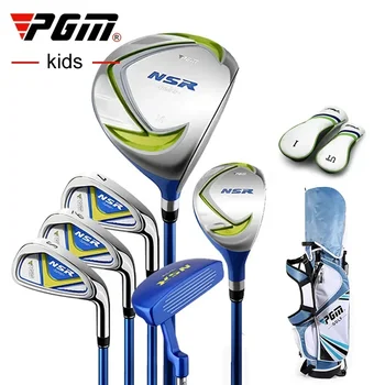 PGM Children's Golf Clubs Set Right Hand with Bag Headcover Gift Girls Boys Lightweight Irons Putter Swing 95-155cm Kids JRTG006