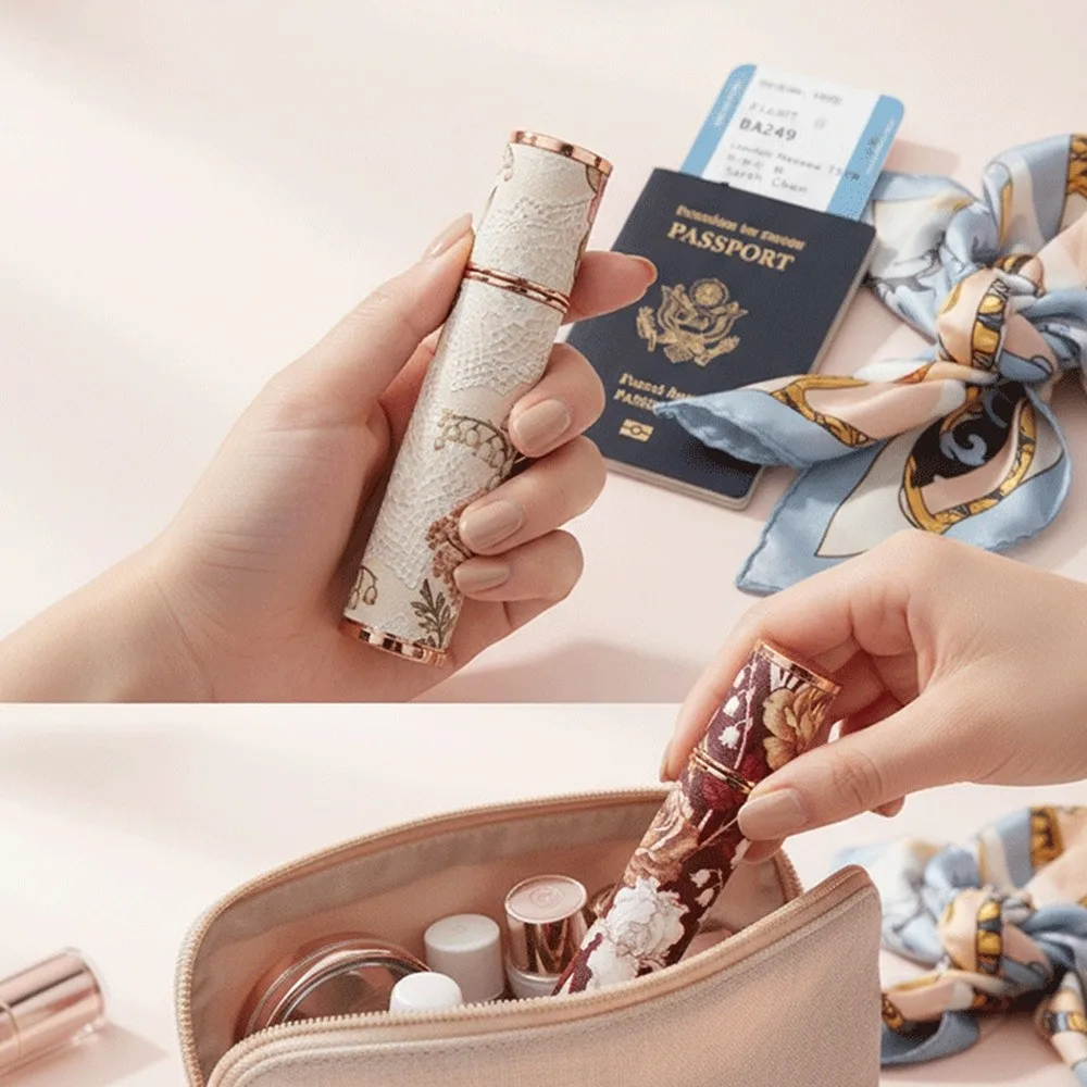 New 10ml Mini Perfume Bottle Refillable Portable Spray Rotating Bottle Empty Storage Sprayer Spray Atomizer Bottle