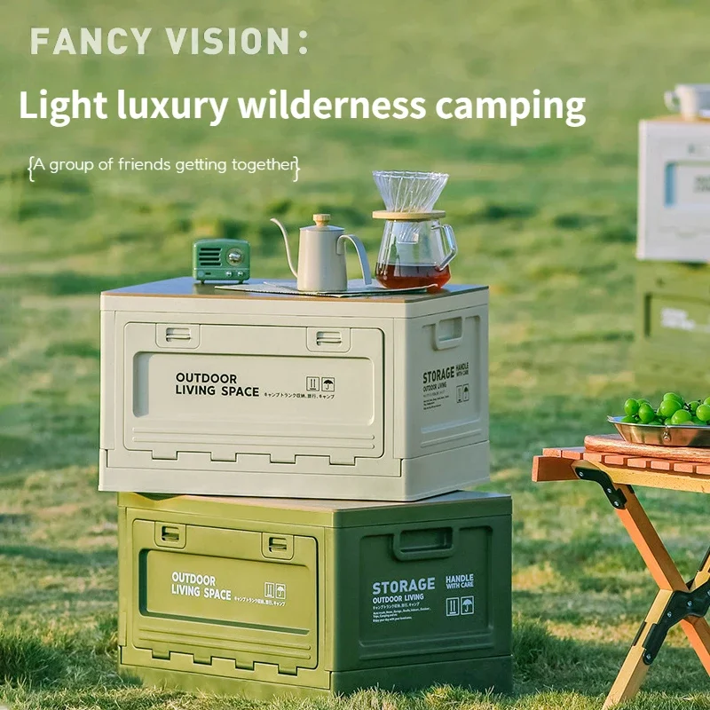 For NIO folding box, car storage box, camping, multi-functional outing trunk storage