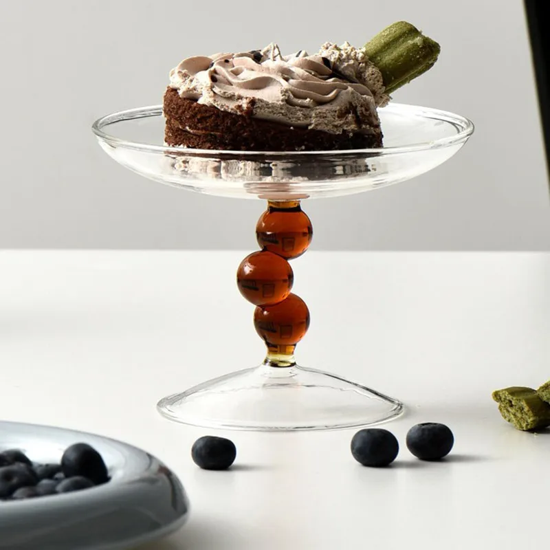 Glass Cup Jelly Beans Twisty Goblet Drinking Glasses for Drinks Frosted Sweetmeats Cup of Ice Cream Cereal Fruit Bowl