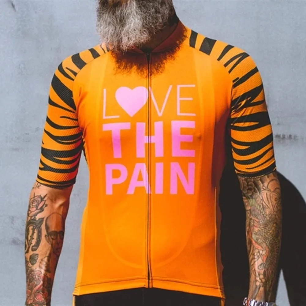 thumbnail image 1 of Love The Pain 2023 Camisetas de ciclismo de verano para hombre, camisetas de manga corta para bicicleta de montaña, ropa de ciclismo, maillot, 1 of 5