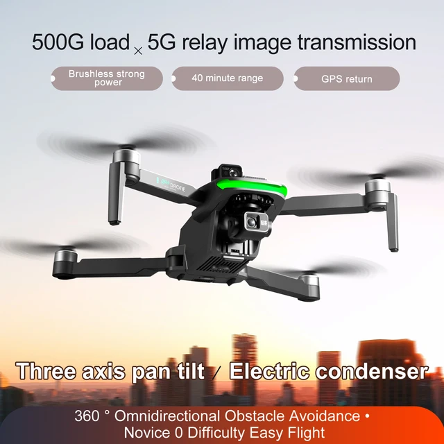S155 Pro Max Drone 8K Profesional con GPS y Gimbal de 3 Ejes