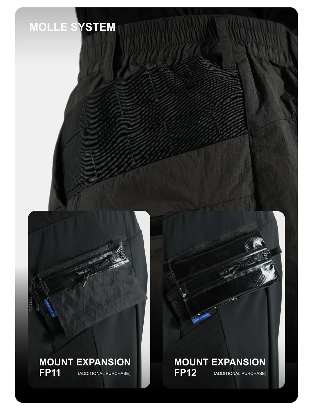 Reindee Lusion 25ss Toray metal nylon dwr shorts quick dry breathable fabric 3d pockets elastic waist molle techwear gorpcore