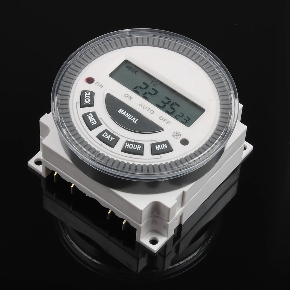 1PC TM619 1NO1NC Digital 7 Days Weekly Programmable AC220V230V240V Timer Switch Time Relay Power Timer controller LCD 16A ON/OFF 3