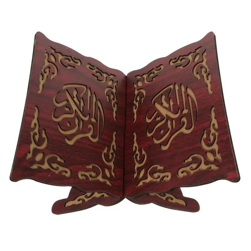 

Wooden Muslim Book Stand Stand Bookshelf Prayer Book Stand Muslim Ornament