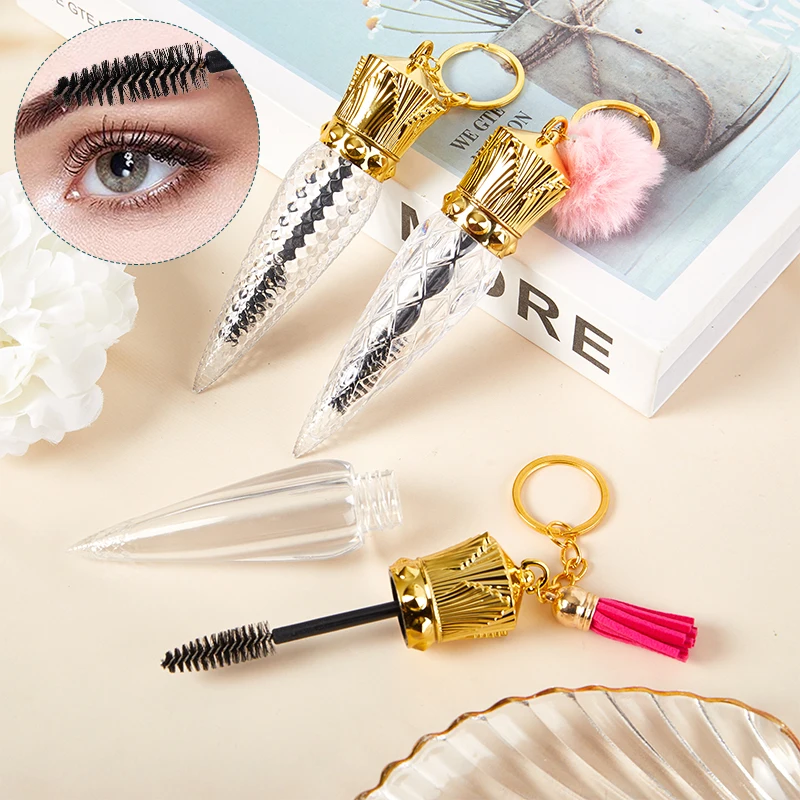 1PC Tube Eyelash Brush With Keychain Mascara Wand For Lash Extension