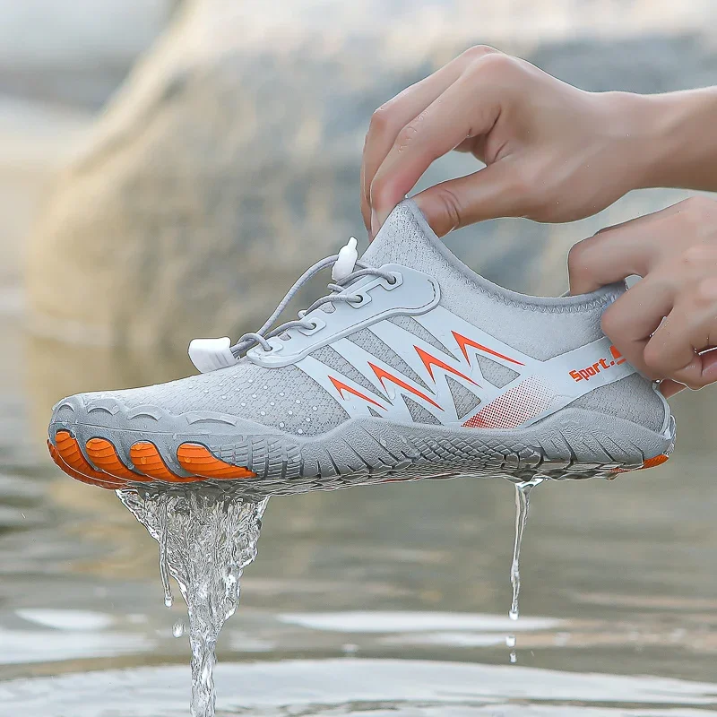 Men's Water Shoes Five-Finger Sneakers Size 35-46 Quick Dry Anti-Slip Wear-Resistant