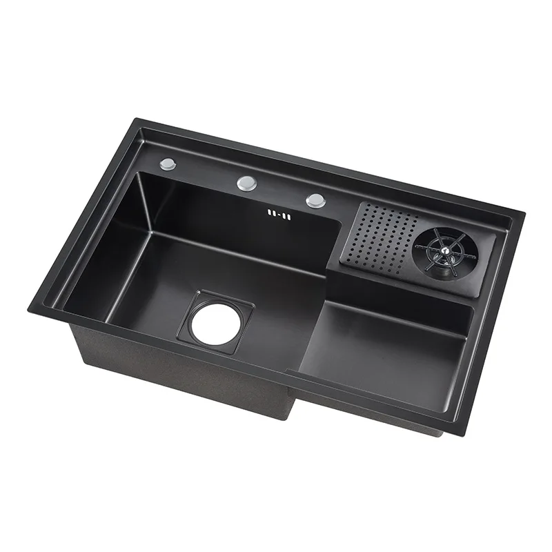 Large Size Kitchen Sink 304 Stainless Steel Sinks Above Counter or Undermount Installation Single Basin Bar Sink Washing Basin