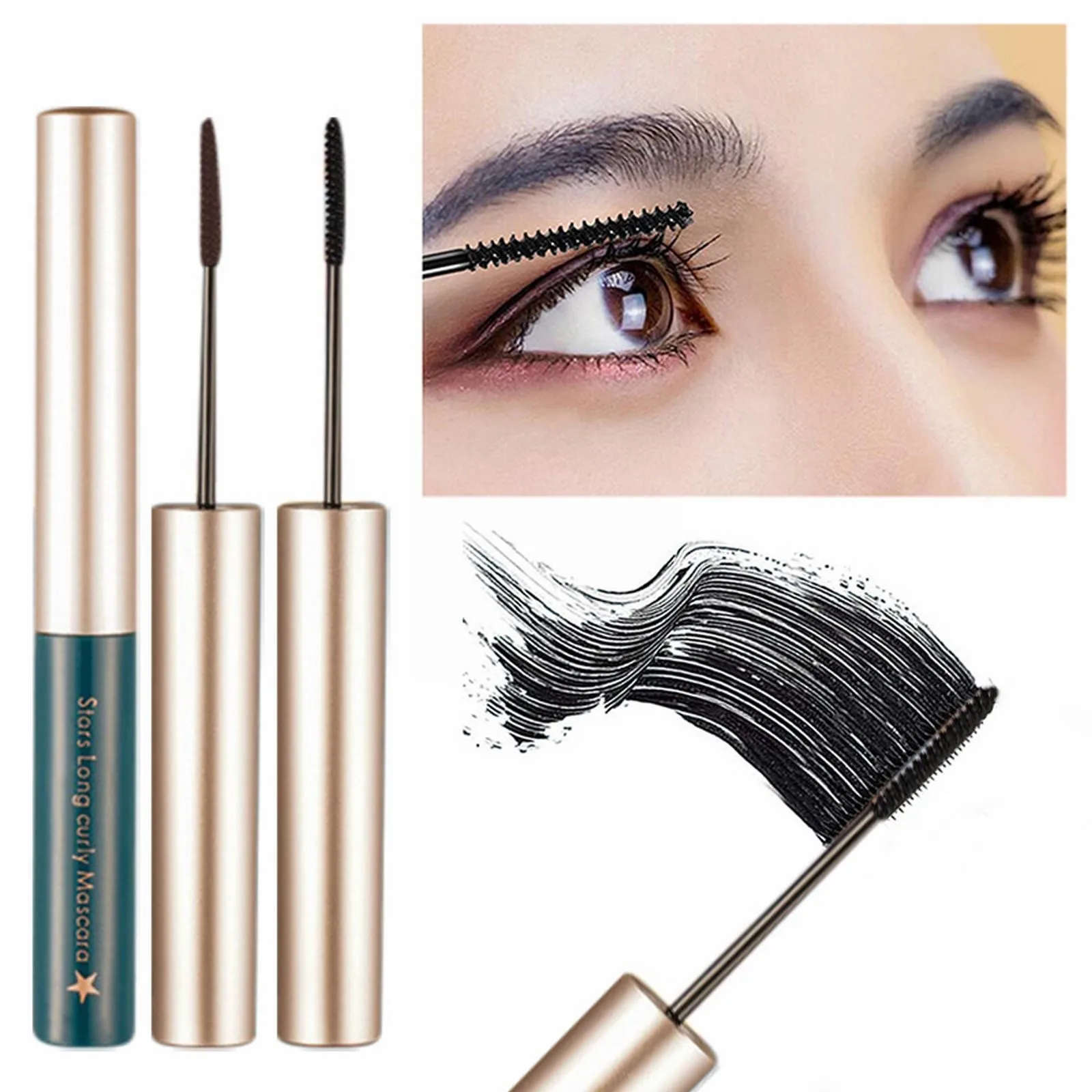 Rainbow Mascara Telescopic Mascara Carbon Guofeng Eye Black Is Long And Curly And It Is Not Easy