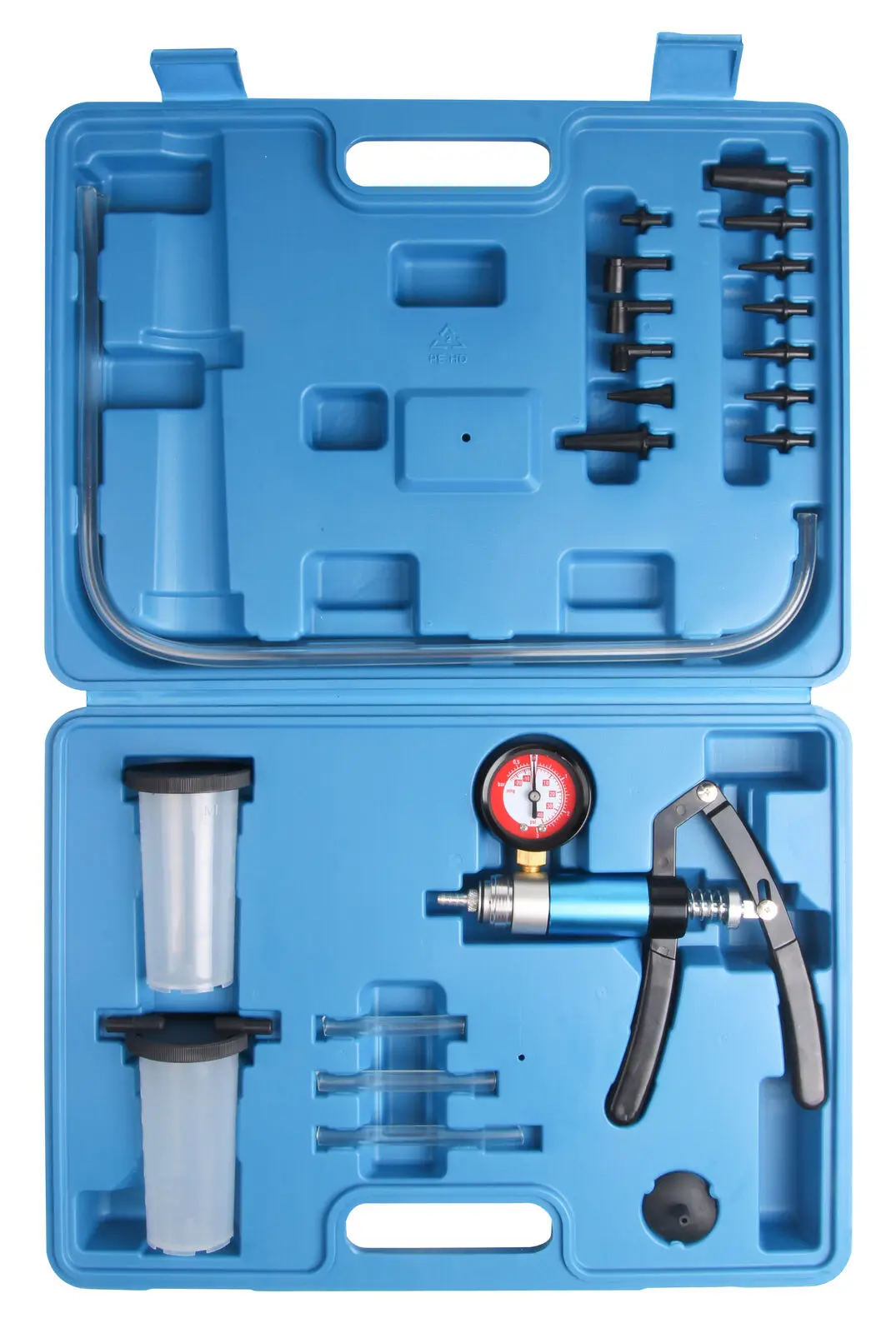

Hand Held Vacuum Pressure Pump Tester Kit + Brake Fluid Bleeder + Adapters
