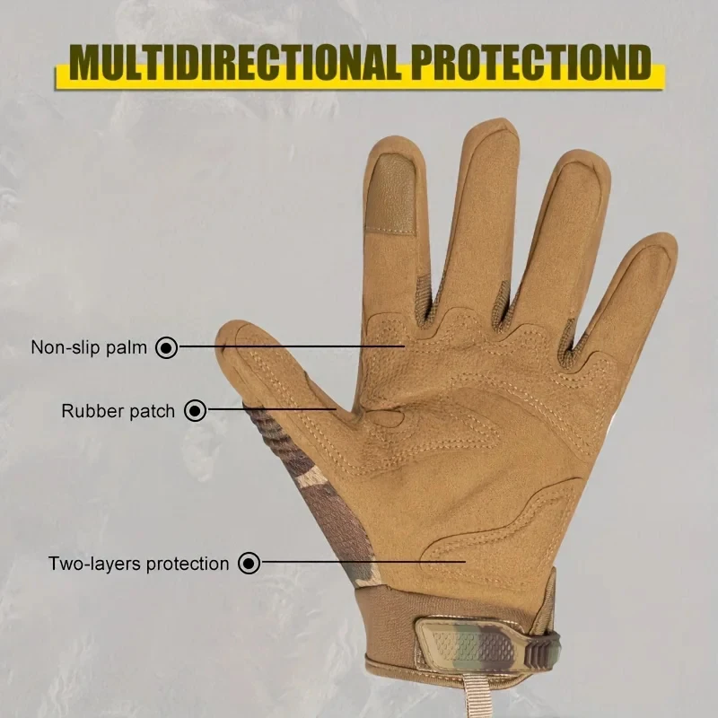 Hunting Tactical Gloves Full Finger Gloves Touch Screen Non-slip Gloves Sports Cycling Hiking fishing Outdoor Equipment for Men 4