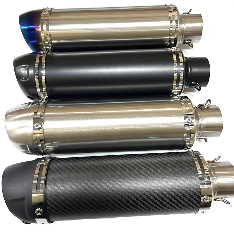 51mm Motorcycle Exhaust Muffler Pipe Escape Moto With DB Killer for Z1000 Z900 GSR600 FZ6N R1 R6 R3
