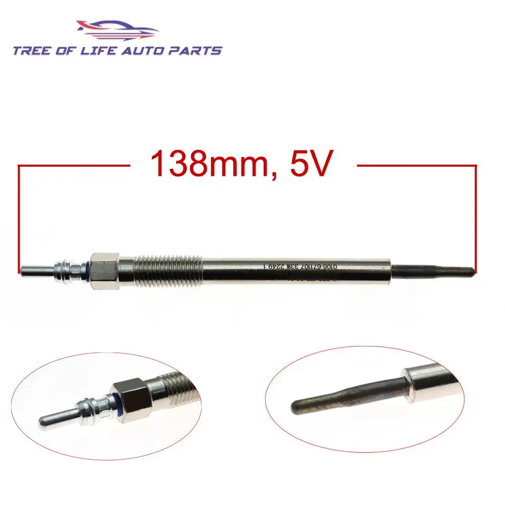5V glow plug 6731590001 Ssangyong Tivoli D16F 2015 + XLV SUV + 1.6 Korando D16DF A6731590001 1/2/4X glow plug