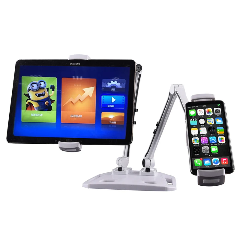 

Brain bracket double-headed arm live desktop multi-function AD multi-screen camera