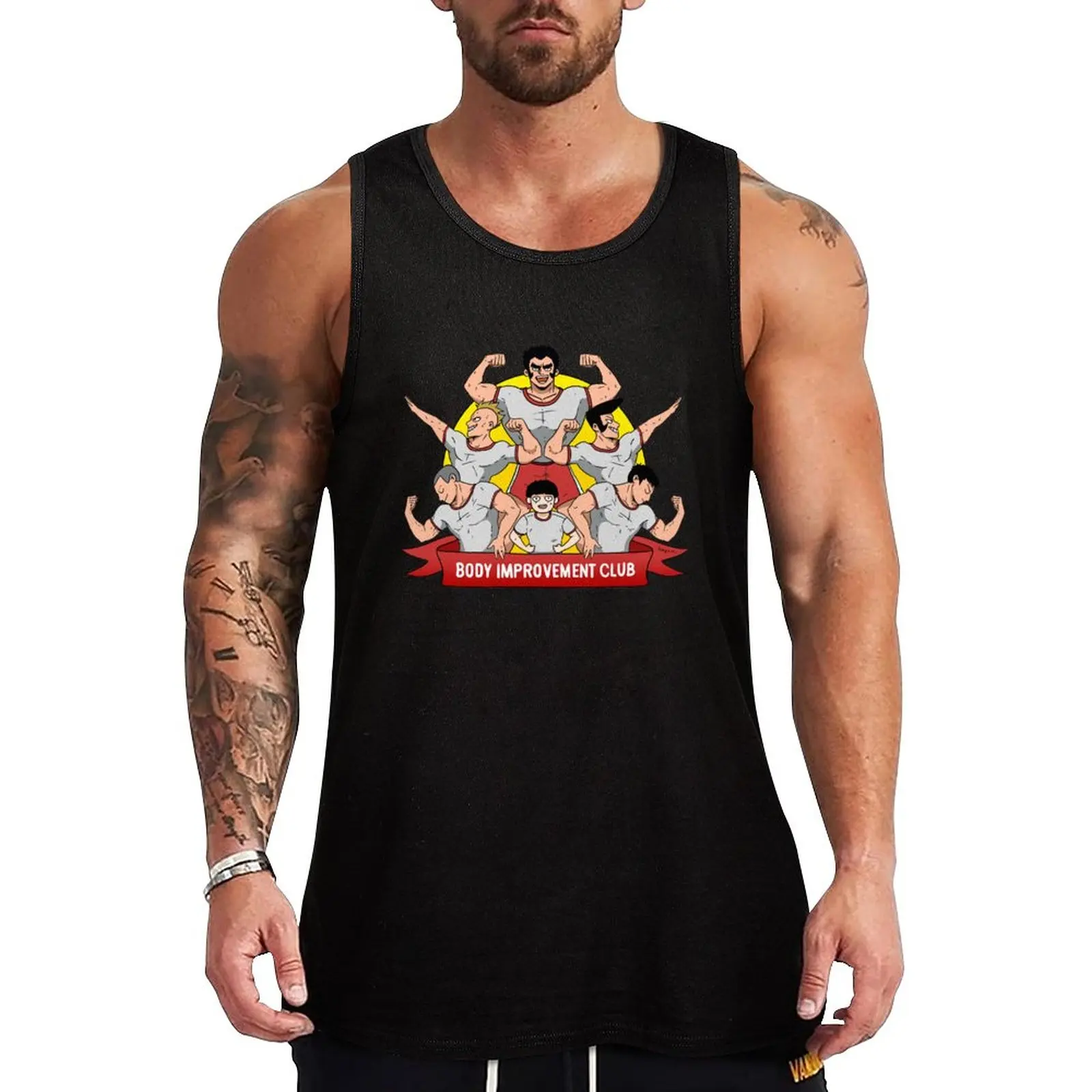 

New Body Improvement Club! Tank Top Short sleeve summer clothes man 2023
