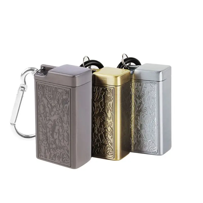 Mini Posacenere Portatile Portachiavi Per Sigarette Uso Esterno Tasca Per Cenere Da Fumo Con Coperchio Per Portachiavi Per Stora