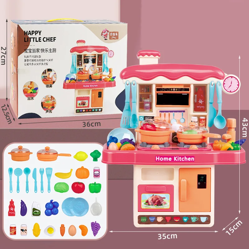 Aimiya Simulation Doll House Music And Light 3D Folding Early Education  Entertainment Baby Pretend Toy Cooking Coffee House Toy Baby Products