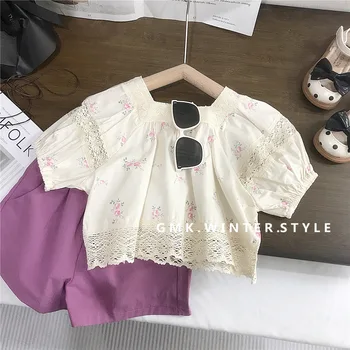 Floral Lace Blouse Set 1