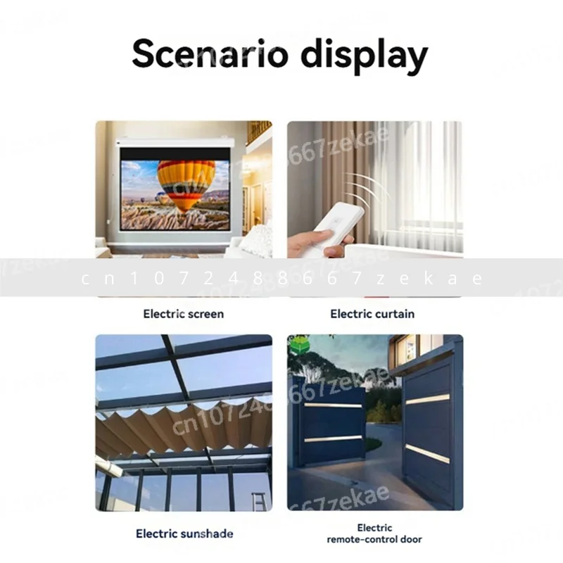 원격 제어 433MHZ 프로젝터 스크린 컨트롤러 전기 커튼 무선 원격 제어 스위치 수신기 EU 플러그-A09I