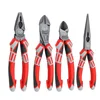 6-8 Inch Cr-V Steel Wire Pliers Wire Cutter Sharp Nose Pliers Diagonal Nose Pliers Industrial Grade Hand Tools for Electricians