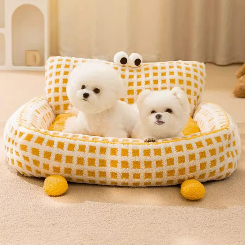 

Dog Sofa Deep Sleep Thickened Warm Dog Mat Kennel Removable Dog Bed Teddy Small Medium Dog Mat Pet Cat Nest Cat Sofa Supplies