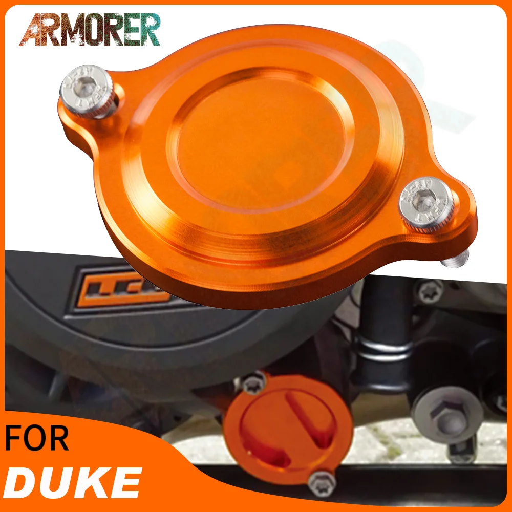 Orange Transparent Clutch Cover For KTM 1290 Duke/Adventure - CNC Machined Aluminum 2014-2024 Models