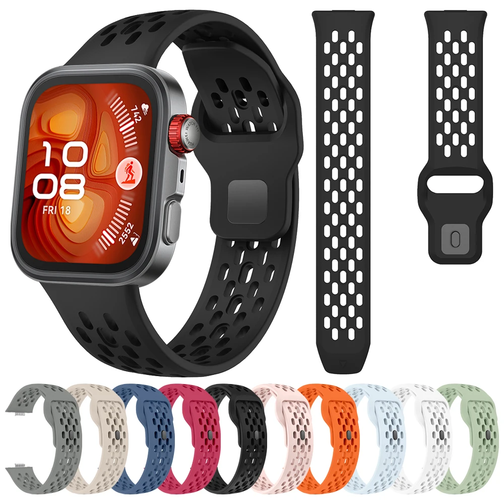 Sport Breathable Silicone Strap - Premium Wrist Band Bracelet Accessory
