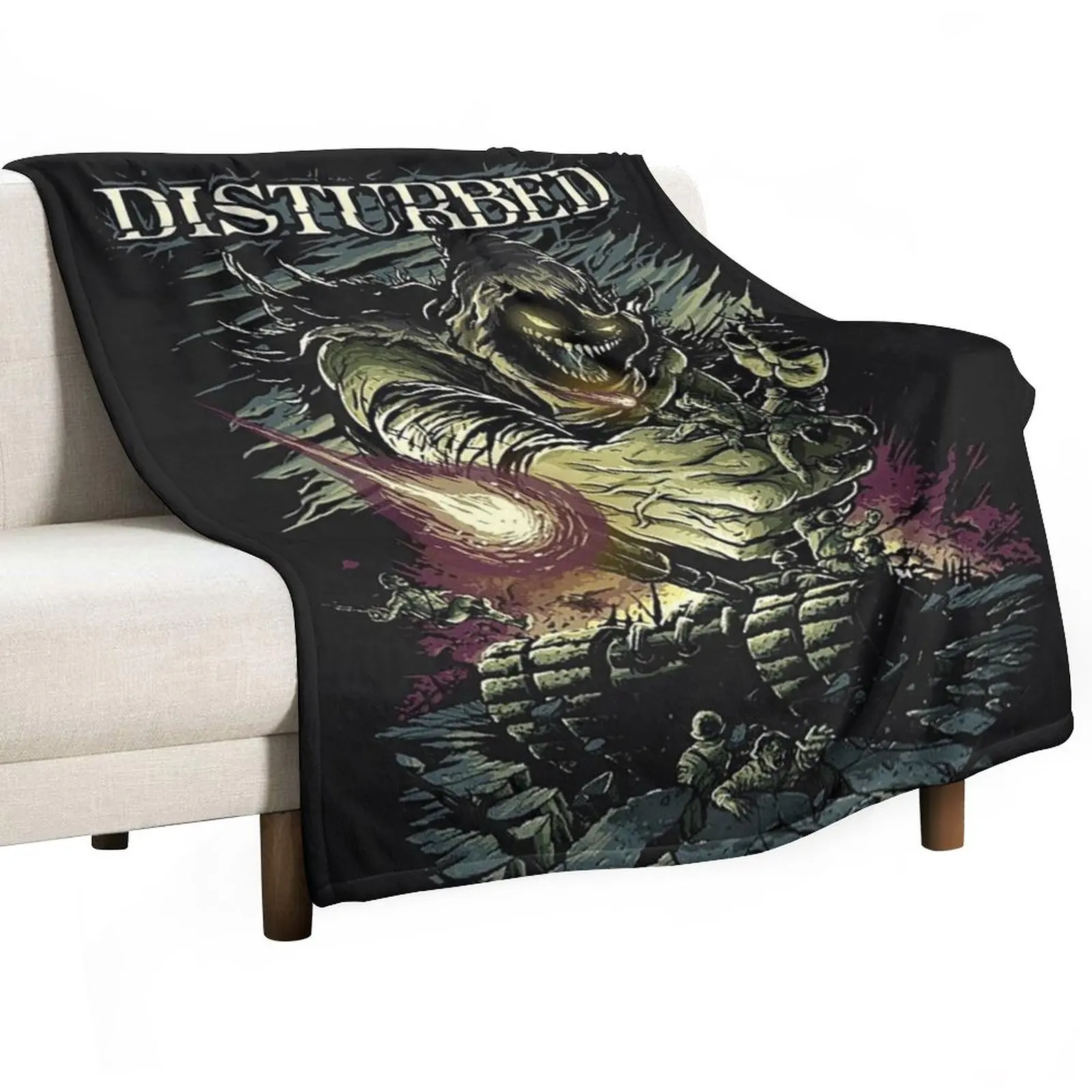 

BEST LOGO DISTURBED Throw Blanket Fashion Sofas wednesday Blankets