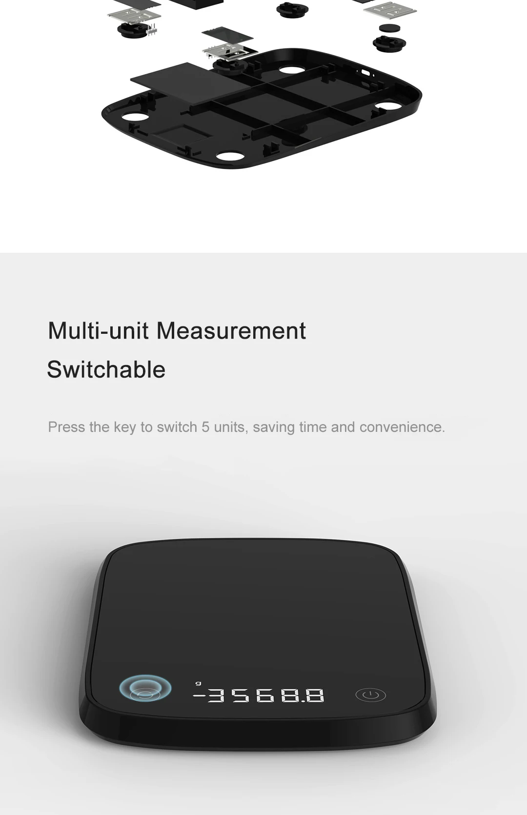 Xiaomi ATuMan DUKA ES2 High-precision Electronic Scales-5KG