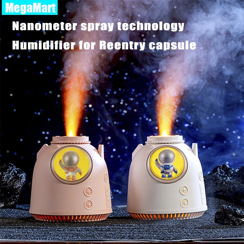 Portable Nano Spray 260ml USB Charging Night Light Two Gear Spray Astronaut Toys Household Silent Humidifier Moisture Maker