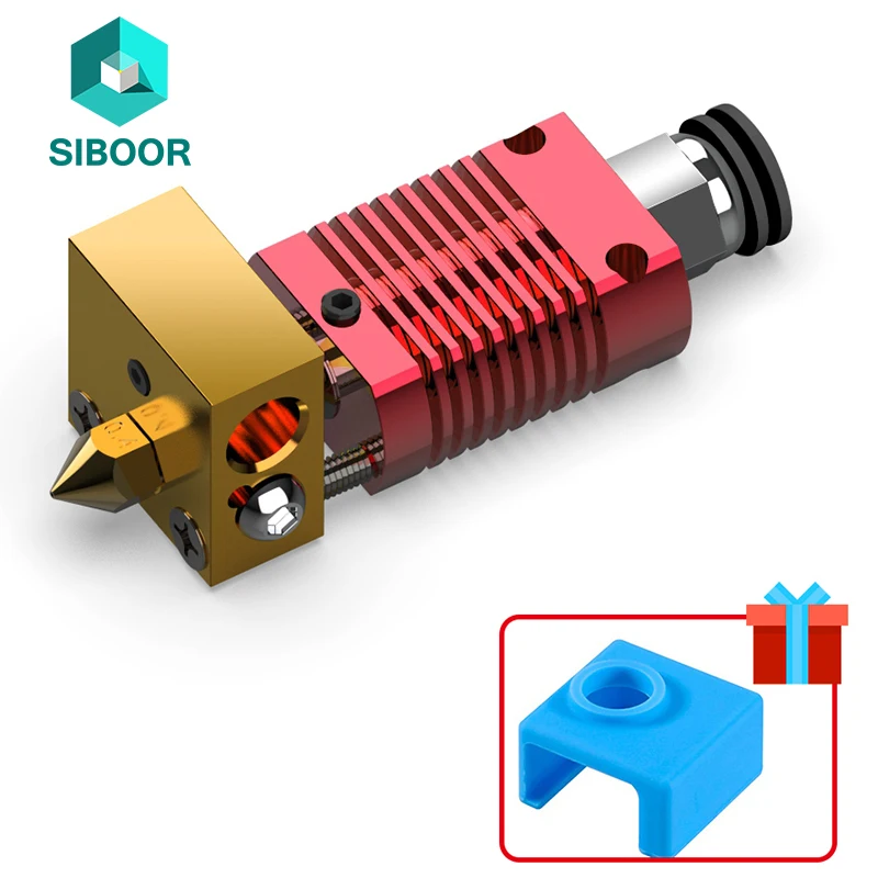 MK8 Assembled Extruder Hotend Kits for Ender 3 5 6 CR-8/10 Printers Nozzle Aluminum Alloy Heating Block 3D Printer Accessories 3d printer accessories blv ender 3 2020 2040 profile fixing block mgn12 linear guide rail fixing block