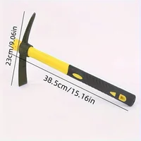 1pc Heavy-Duty Garden Pickaxe – Versatile Hand Tool For Planting, Tilling Soil, Outdoor Camping & Exploration 2