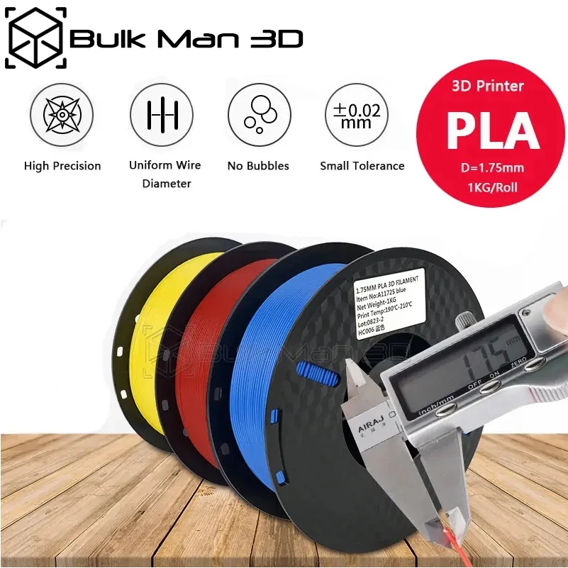 3D Printer PLA Filament 1.75mm 1KG High Quality Toughness 3D Printing Wire  Material Standard 1Roll/KG - AliExpress