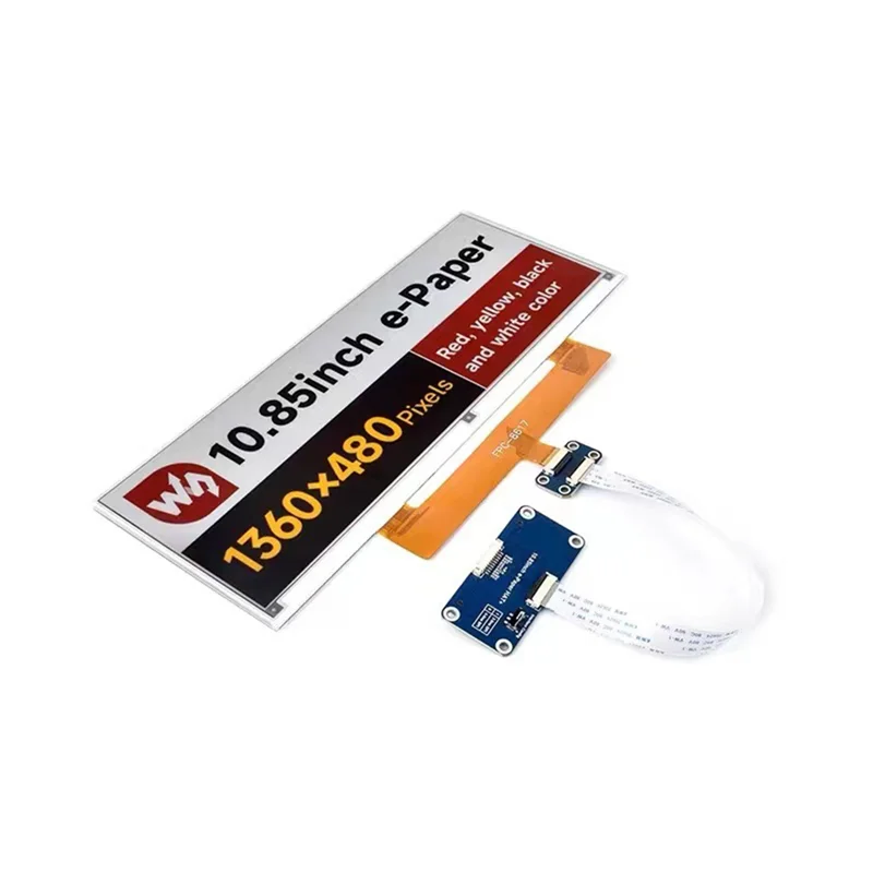 Raspberry Pi 10.85인치 전자 종이 디스플레이 HAT SPI 인터페이스 고해상도 1360X 480 경량 및 저전력 소비-N34R