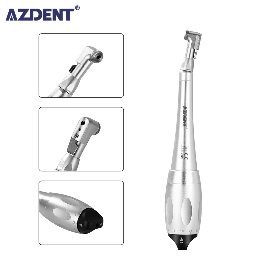

AZDENT Dental Implant Torque With 12pcs Drivers Wrench Dentistry Latch Head Handpiece 5 to 35 N.cm Dental Instrument