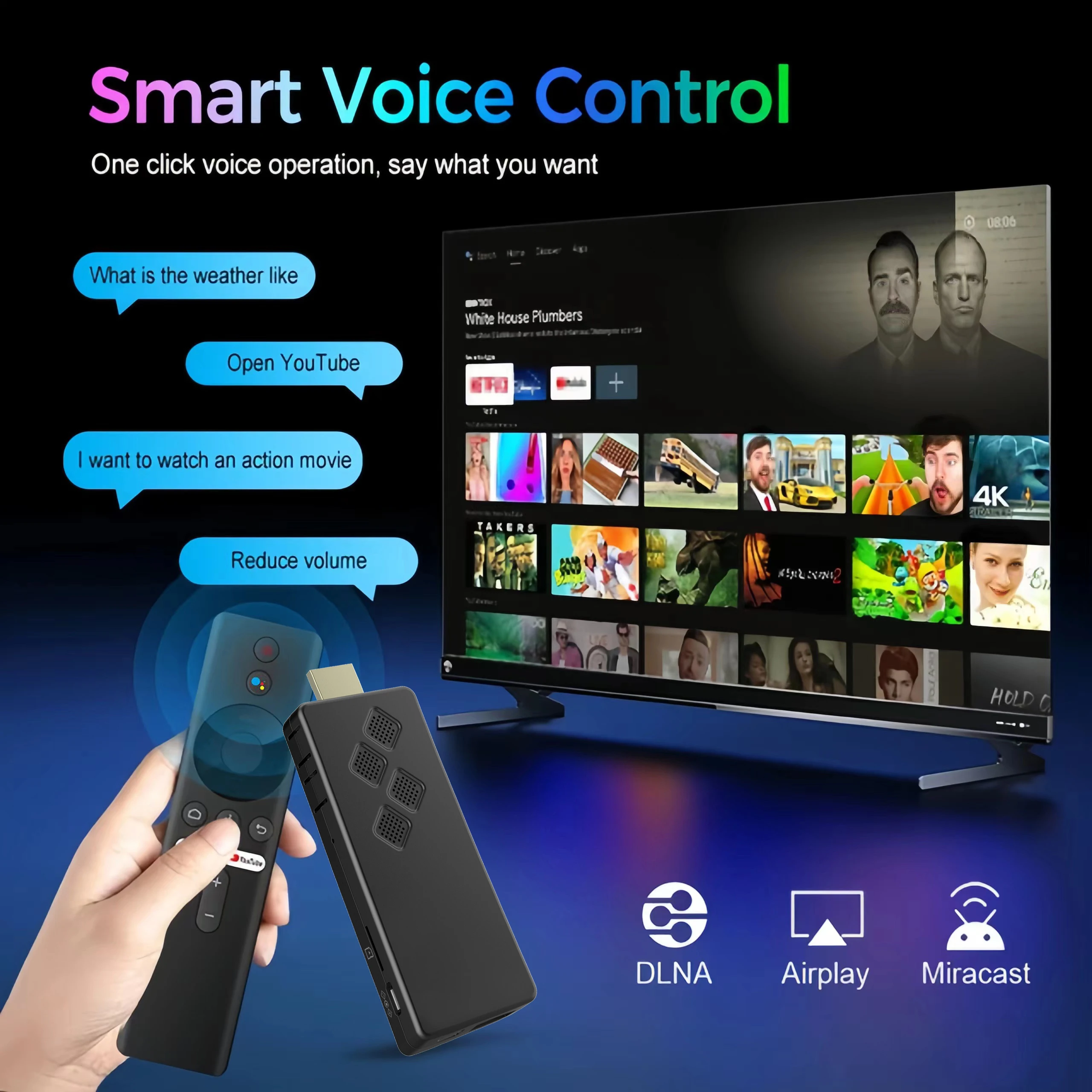 TV Stick Q2 Android13 AllwinnerH313 Quad Core Multi Language 4K HDR BT5.0 Portable Home Theater Streaming Media 2GB16GB