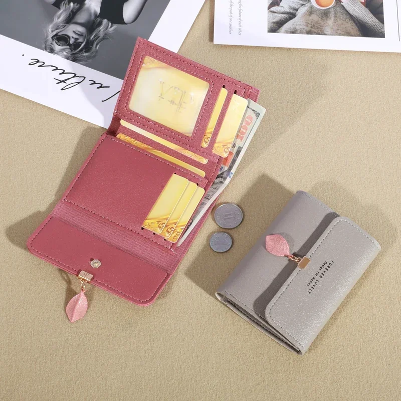Coin Purse Wallet Trifold Clutch Minimalist Credit Card Holder Women's Casual