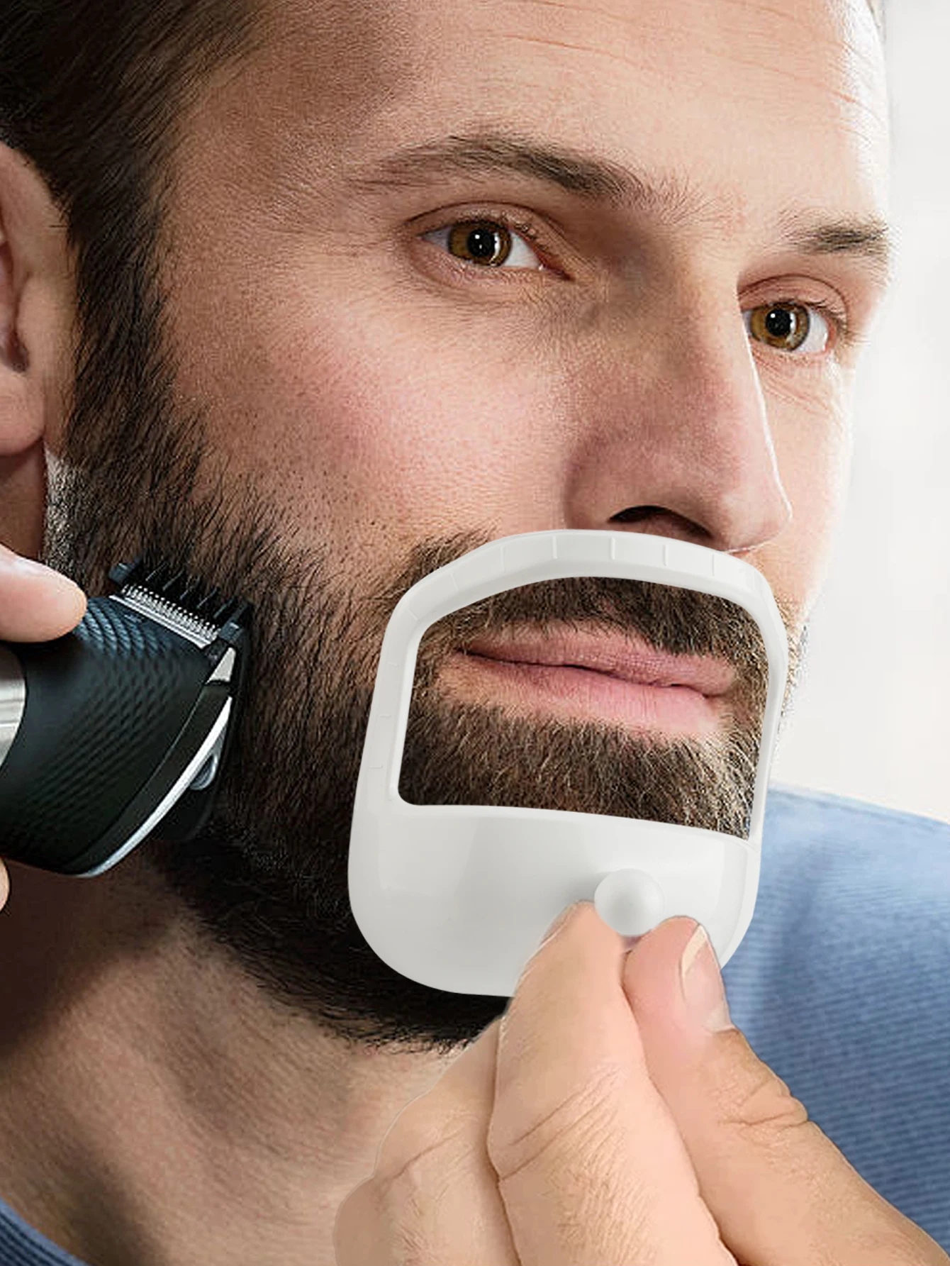 Set di 1 Modello per Modellare la Barba di Capra, uno Strumento di Precisione per una Rifinitura Simmetrica - immagine 5