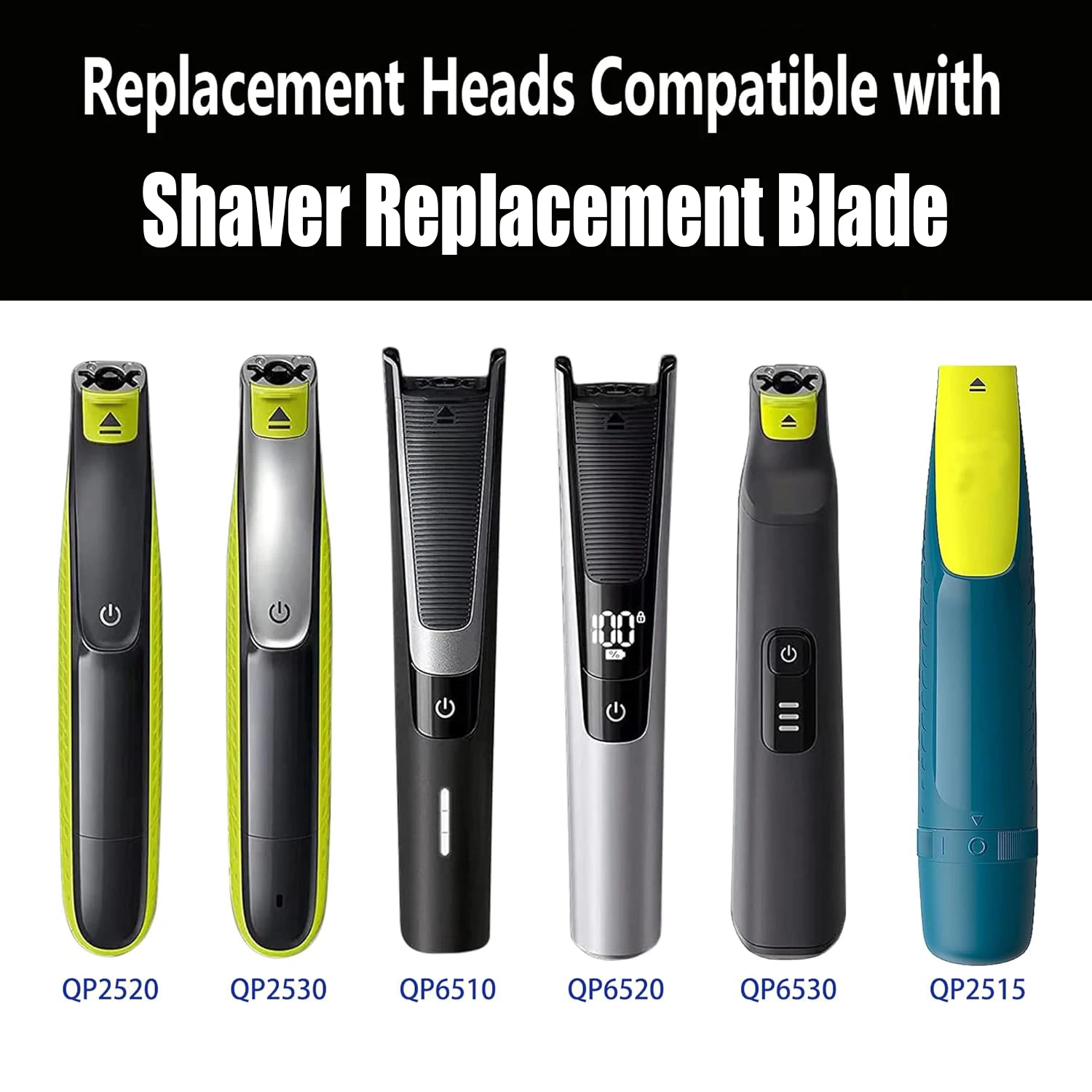NEW 1/2/3/5/6/10 Blade+1 Gift For One blade & For Oneblde Replacement Blade QP6651/30 QP2834/20 QP6551/15 QP6541/15 QP2734/20 2