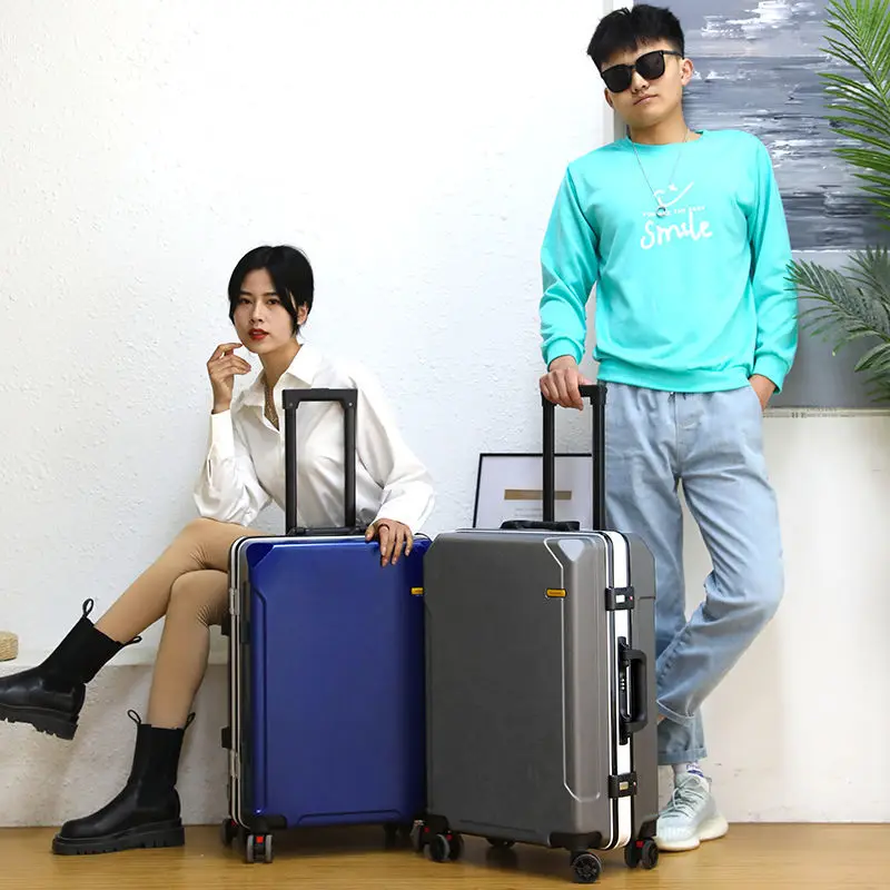 Travel suitcases Universal mute wheel 20 inches carry ons Luggage Aluminum frame PC fashion rolling password luggage case
