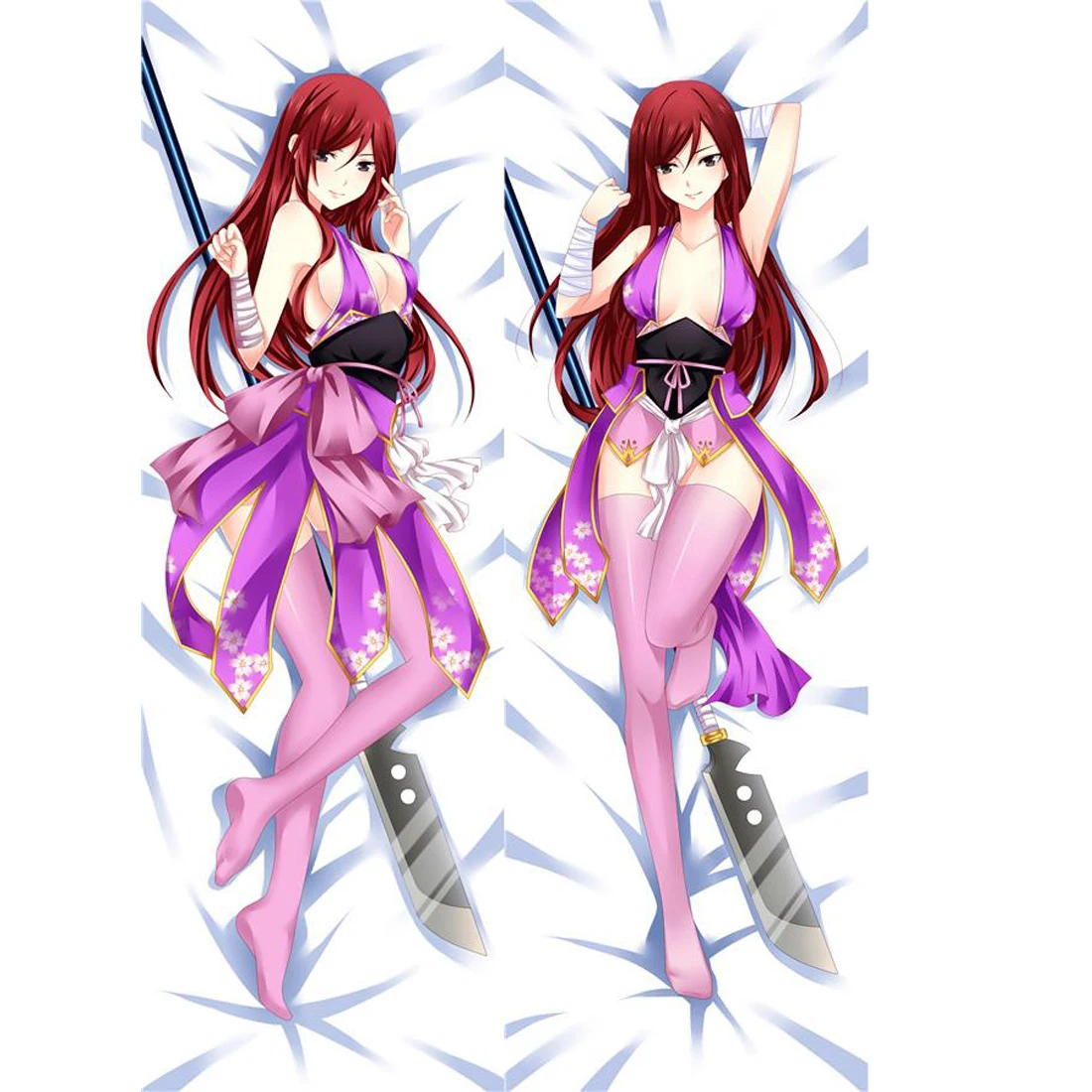 

Короткая футболка с героями из японского аниме «Fairy Tail Эрза Скарлет обниматься тела Чехол Крышка наволочки на заказ чехол s отаку Dakimakura дропшиппинг Z234