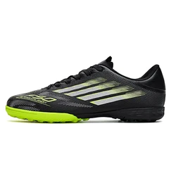Men's Lightweight High Top Soccer Cleats - Professional Athletic Training Footwear - 45 (Black -S)