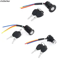 Universal Electric Bicycle Biking Portable Dustproof Cycling Parts for Electric Scooter Ignition Switch Key Power Lock
